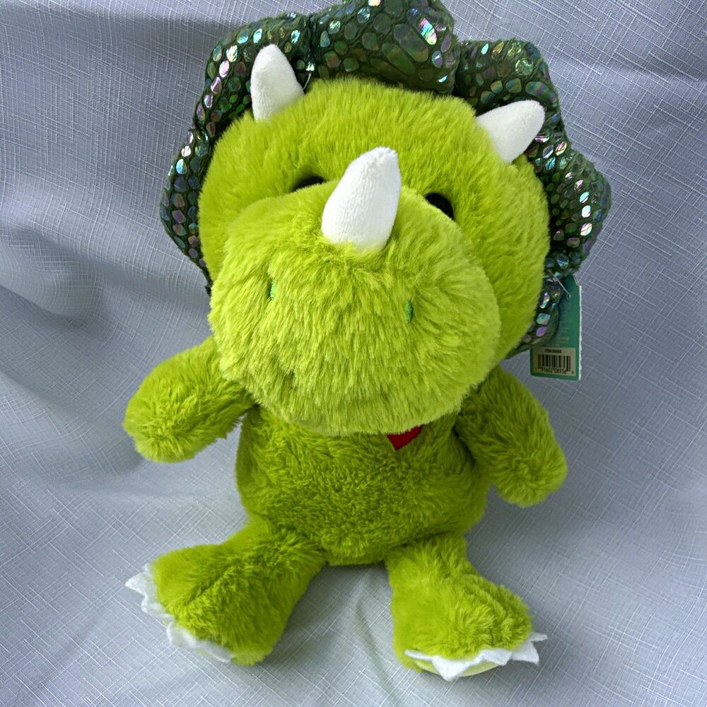 Hug Me Dino Green Dinosaur Plush Stuffed Animal Small 6-14in Washable 3214